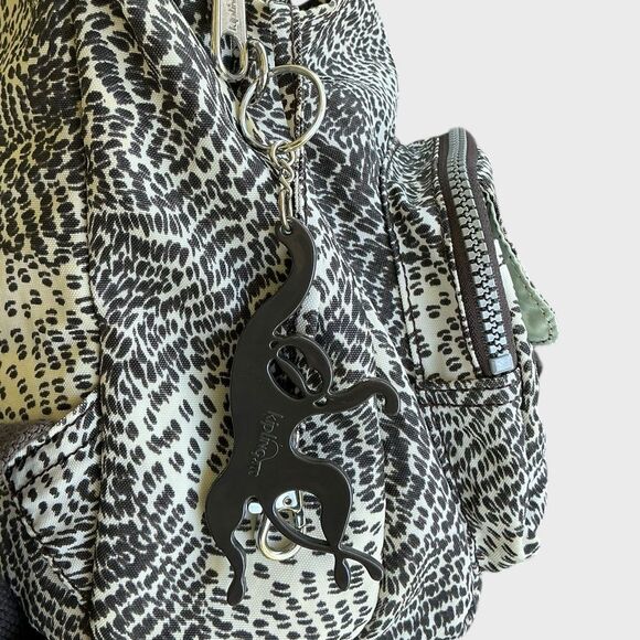 Kipling Backpack Firefly Small Leopard Print Bag - Picture 7 of 14